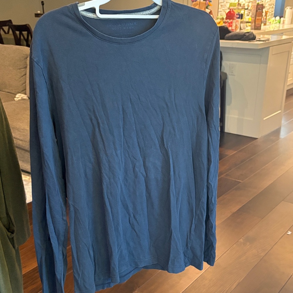 Banana Republic Deep Blue Long Sleeve Tee